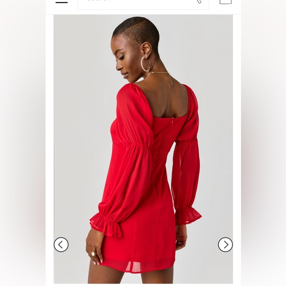 Francesca’s Sheena Juliet Sleeve Mini Dress - Picture 2 of 6